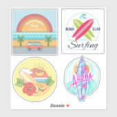 サーファー・ステッカー シール (シート)