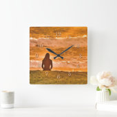 サーファー・スワミ スクエア壁時計 (ホーム)