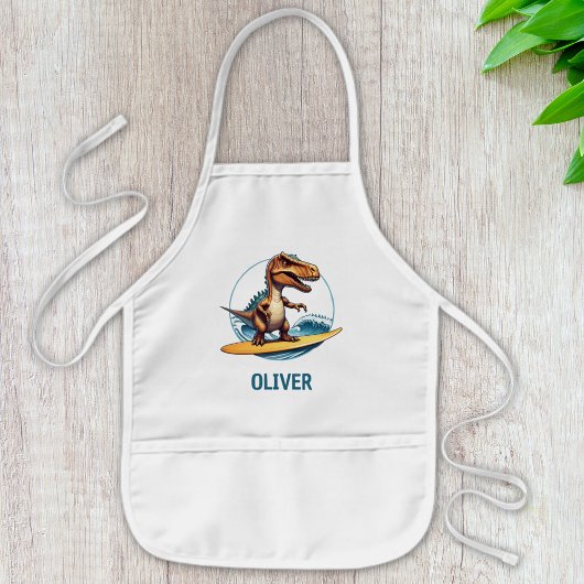 サーファー・トレックス恐竜 子供用エプロン