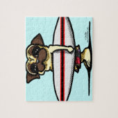 サーファー・パグ ジグソーパズル (縦)