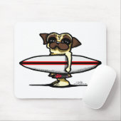 サーファー・パグ マウスパッド (マウス)