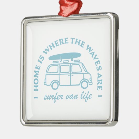 サーファー・ファン・ライフ・キャンパー・ファン・引用文 メタルオーナメント (左)