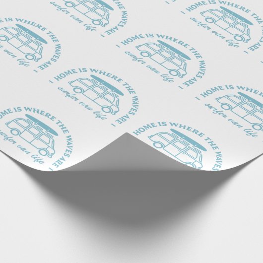 サーファー・ファン・ライフ・キャンパー・ファン・引用文 ラッピングペーパー (角)