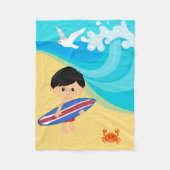 サーファー・ボーイ フリースブランケット (正面)