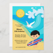 サーファー・ボーイ 招待状 (正面/裏面)