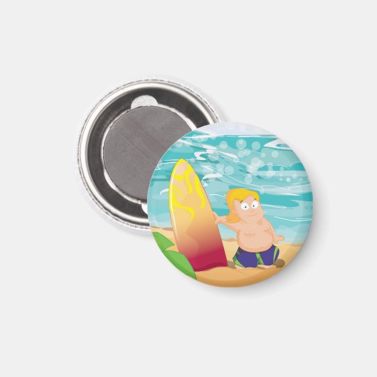 サーファー マグネット (正面/裏面)