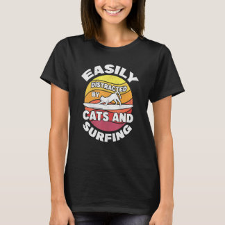 サーファー 女性 サーフィン 子猫 サーファー 猫 サーフィン Tシャツ