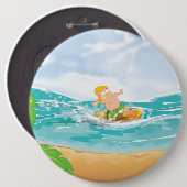 サーファー 缶バッジ (正面&裏面)