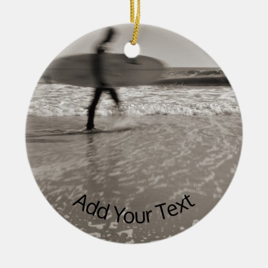 サーファーbyシャーリー・テイラー セラミックオーナメント (正面)