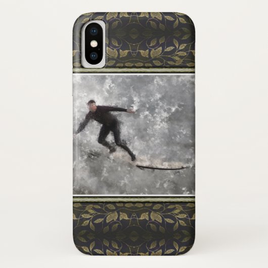 サーファーiPhone Xケース Case-Mate iPhoneケース (裏面)