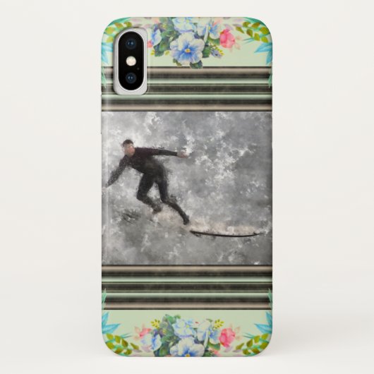 サーファーiPhone Xケース Case-Mate iPhoneケース (裏面)