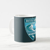 サーフアウターバンクスノースカロライナ コーヒーマグカップ (正面左)