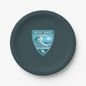 サーフアウターバンクスノースカロライナ ペーパープレート (正面)