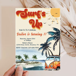 サーフアップサンシャインビーチ誕生日 招待状