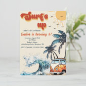 サーフアップサンシャインビーチ誕生日 招待状 (スタンド正面)