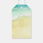 サーフアップパーティーは大きなワンサーファー誕生日を支持 ギフトタグ (裏面)