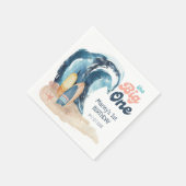 サーフアップ |ビッグワン第1ビーチ誕生日 スタンダードカクテルナプキン (角)