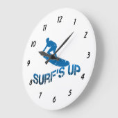 サーフアップ ラージ壁時計 (傾斜)
