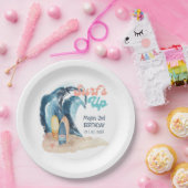 サーフアップ |熱帯ビーチサーフィン子供の誕生日 ペーパープレート (パーティー)