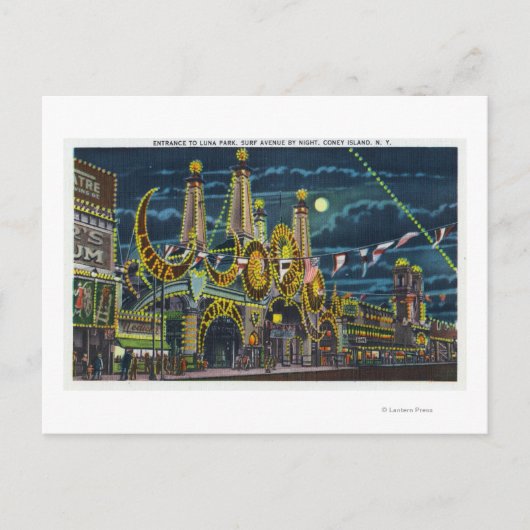 サーフアベニュービューオブルナパークエントランス ポストカード (正面)