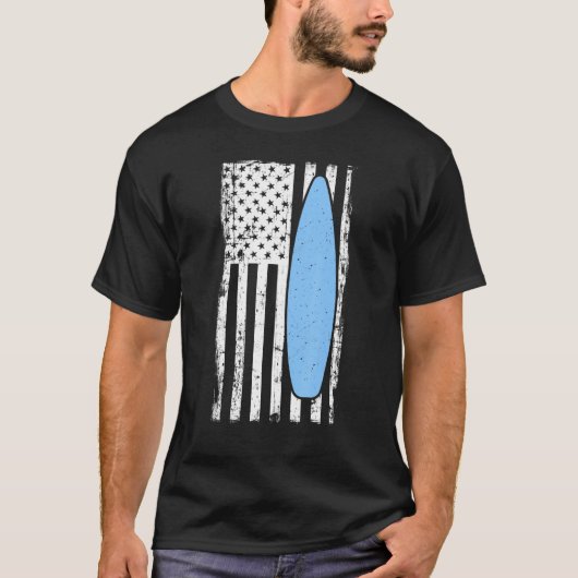 サーフアメリカンフラッグボホ Tシャツ (正面)