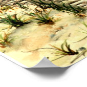 サーフアート – サーフボードと砂丘サンディエゴ ポスター (角)