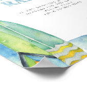 サーフィンおむつラッフルサイン ポスター (角)