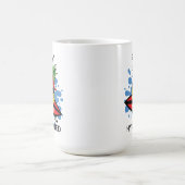 サーフィンおもしろいパイナップル コーヒーマグカップ (中央)