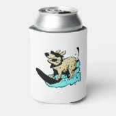 サーフィンおもしろい犬 缶クーラー (缶裏面)