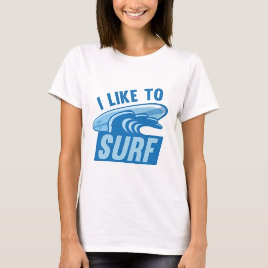 サーフィンが好き Tシャツ (正面)