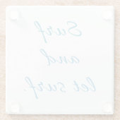 サーフィンしようぜ ガラスコースター (裏面)