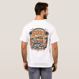 サーフィンする毎日 海岸の冒険 ヴィンテージビーチ  Tシャツ