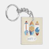サーフィンだ！サーフボード キーホルダー (正面左)