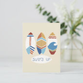 サーフィンだ!サーフボード ポストカード (スタンド正面)