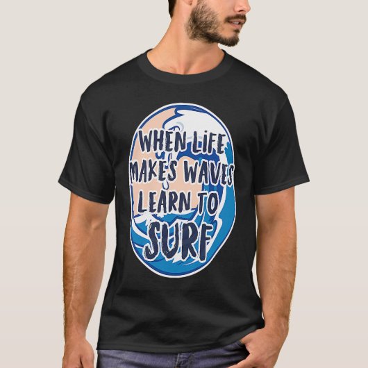 サーフィンときライフ波浪ビーチホリデイ蘇 Tシャツ (正面)