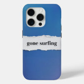 サーフィンに行って青の世界へ Case-Mate iPhoneケース (裏面)