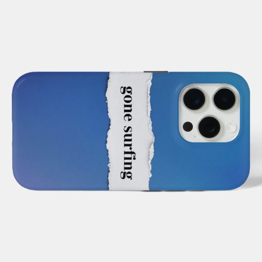 サーフィンに行って青の世界へ Case-Mate iPhoneケース (裏面 (横))