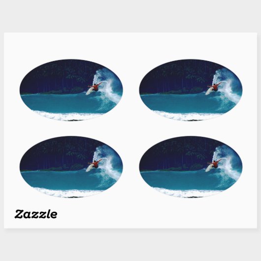 サーフィンのインドネシアのniasの空気逆のblowtail 楕円形シール (シート)