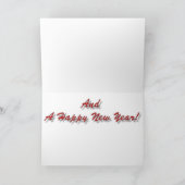 サーフィンのサンタのクリスマスカード シーズンカード (内部)