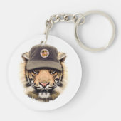 サーフィンのトラ キーホルダー (裏面)