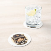 サーフィンのトラ ラウンドペーパーコースター (インサイチュ)