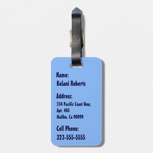 サーフィンのハワイの削減のハワイの荷物のラベル ラゲッジタグ (裏面縦)