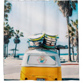 サーフィンのバン シャワーカーテン (正面)