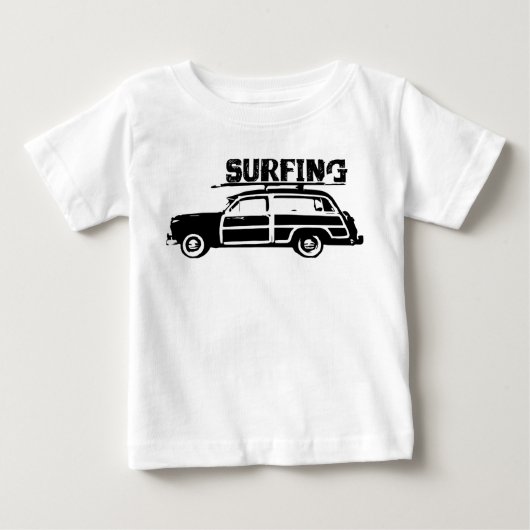 サーフィンのベビー ベビーTシャツ (正面)