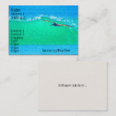 サーフィンのペリカンの名刺 名刺 (正面/裏面)