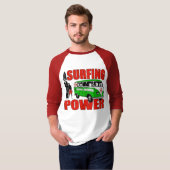 サーフィンのワイシャツ Tシャツ (正面フル)