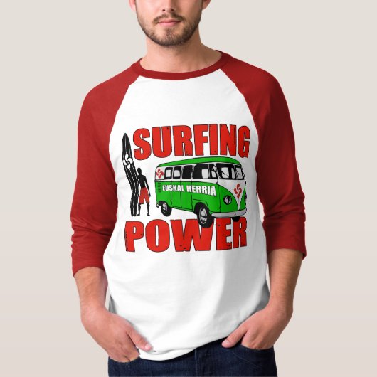 サーフィンのワイシャツ Tシャツ (正面)