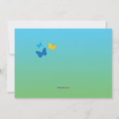 サーフィンの乳母車の招待状 招待状 (裏面)