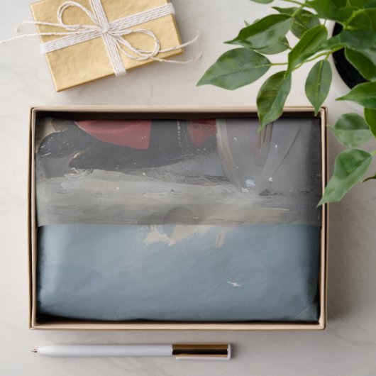 サーフィンの切り離し上のビーチスカンク 薄葉紙 (ギフト)