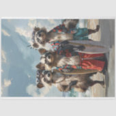 サーフィンの切り離し上のビーチスカンク 薄葉紙 (正面)